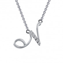 Lafonn Letter N Pendant Necklace - 9N066CLP18