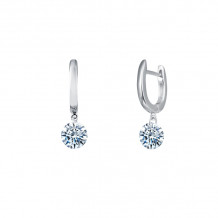 Lafonn Frameless Drop Solitaire Earrings - E0301CLP00