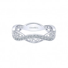 Gabriel & Co. 14k White Gold Diamond Stackable Ladies' Ring