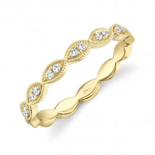 Shy Creation 14k Yellow Gold Diamond Womens Band - SC55006575