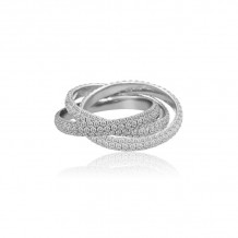 Roman & Jules 18k White Gold Eternity Wedding Band - KR2067W-18K