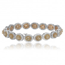 Romans & Jules Two Tone 18k Gold Diamond Bracelet - KB5661-1