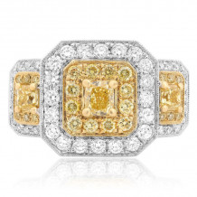 Roman & Jules Two Tone 18k Gold Diamond Ring - 1039-2