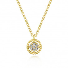 Gabriel & Co. 14k Yellow Gold Bujukan Diamond Necklace - NK5723Y45JJ