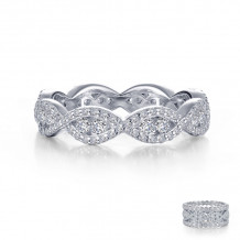 Lafonn Stackable Wave Eternity Band - R0371CLP05