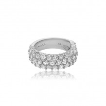 Roman & Jules 14k White Gold Anniversary Wedding Band - 1155-1