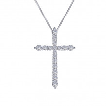 Lafonn 1.06 CTW Cross Pendant Necklace - P0210CLP18