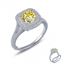 Lafonn Double-Halo Engagement Ring - R0151CAP05