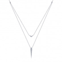 Gabriel & Co. 14k White Gold Kaslique Diamond Necklace - NK6009W45JJ