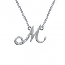 Lafonn Letter M Pendant Necklace - 9N071CLP18