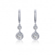 Lafonn Bezel-Set Drop Earrings - E0467CLP00