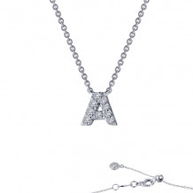 Lafonn Letter A Pendant Necklace - 9N081CLP20