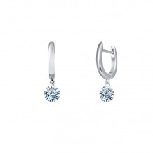 Lafonn Frameless Drop Solitaire Earrings - E0303CLP00