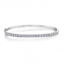 Shy Creation 14k White Gold Bangle Bracelet - SC55004962ZS