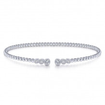 Gabriel & Co. 14k White Gold Bujukan Diamond Bangle Bracelet - BG4120-65W45JJ