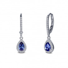 Lafonn Leverback Halo Drop Earrings - E0388CTP00