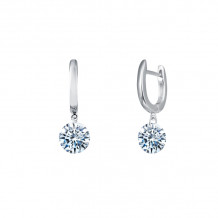 Lafonn Frameless Drop Solitaire Earrings - E0271CLP00