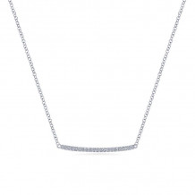Gabriel & Co. 14k White Gold Lusso Diamond Necklace - NK5986W45JJ