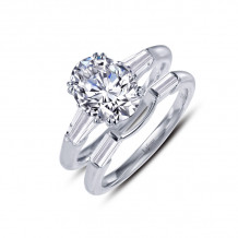 Lafonn Oval Wedding Set - R0329CLP05