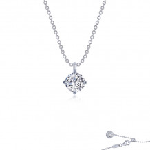 Lafonn Platinum Solitaire Necklace - N0266CLP20