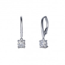 Lafonn Leverback Solitaire Drop Earrings - E0386CLP00