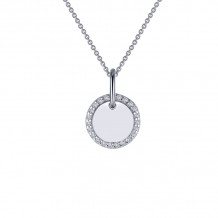 Lafonn Round Disc Pendant Necklace - P0214CLP20