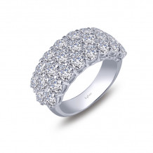 Lafonn Classic Sterling Silver Simulated Diamond Ring