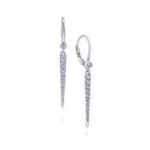 Gabriel & Co. 14k White Gold Kaslique Diamond Drop Earrings - EG12457W45JJ