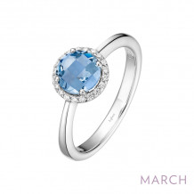 Lafonn March Birthstone Ring - BR001AQP05