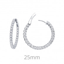 Lafonn 2.7 CTW Hoop Earrings - E3019CLP00