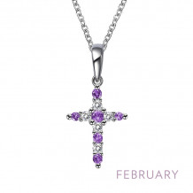 Lafonn February Birthstone Necklace - BP001AMP20