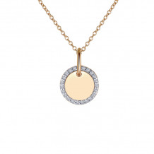 Lafonn Round Disc Pendant Necklace - P0214CLT20