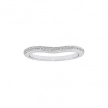 Roman & Jules 14k White Gold Curved Wedding Band - KR1725W-WB