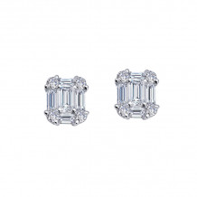 Lafonn Baguette Stud Earrings - E0441CLP00