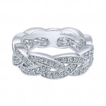Gabriel & Co. 14k White Gold Stackable Diamond Ring - LR5673W45JJ