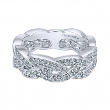 Gabriel & Co. 14k White Gold Stackable Diamond Ring - LR5673W45JJ