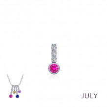 Lafonn July Birthstone Love Pendant - BP002RBP00