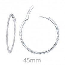 Lafonn 1.84 CTW Hoop Earrings - E3004CLP00