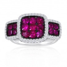 Roman & Jules Two Tone 14k Gold Ruby Ring - 1029-2