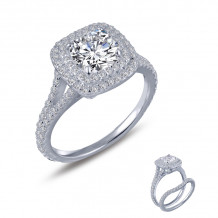 Lafonn Double-Halo Engagement Ring - R0151CLP05