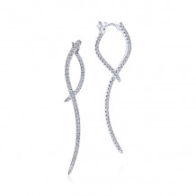 Gabriel & Co. 14k White Gold Kaslique Diamond Drop Earrings - EG12928W45JJ