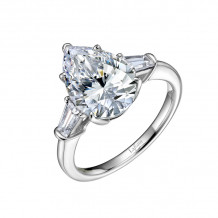 Lafonn Classic Three-Stone Engagement Ring - R0185CLP05