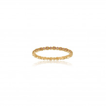 Roman & Jules 14k Rose Gold 0.03ct Pink Diamond Stackable Rings Set - UR1618-3