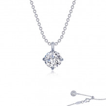 Lafonn Platinum Solitaire Necklace - N0261CLP20