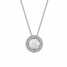 Lafonn Classic Halo Pendant Necklace - P0205OPP18