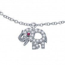 Lafonn Whimsical Elephant Necklace - N3003CRP18