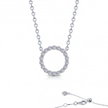 Lafonn 1.15 CTW Open Circle Necklace - N0190CLP20