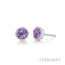 Lafonn February Birthstone Earrings - BE001AMP00