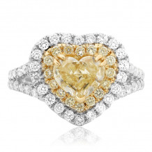 Roman & Jules Two Tone 18k Gold Diamond Ring - 1123-2