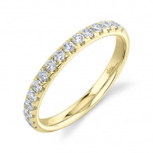 Shy Creation 14k Yellow Gold Diamond Womens Band - SC22004435